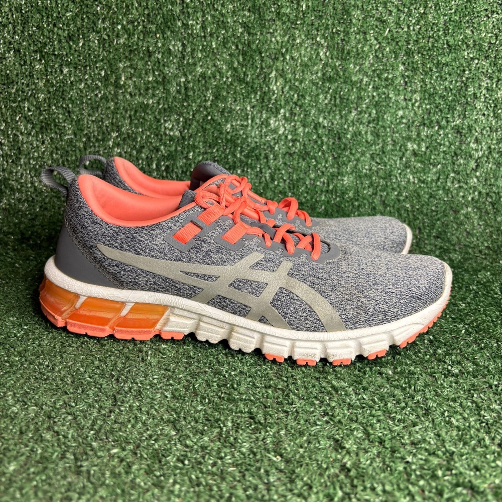 Asics Gel Quantum 90 Knit Running Athletic Sneakers Grey‎ Coral Womens Size 8